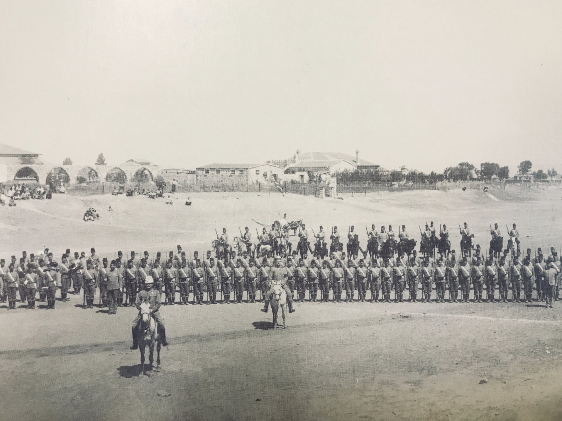 British Empire troops on the outskirts of Nicosia, Cyprus, 1878.